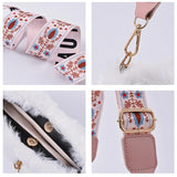 Soft Faux Fur Shoulder Bag with Wide Strap for Women