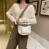 Soft Leather Crossbody Bag Women Casual Chest Pack Zipper Phone Pouch