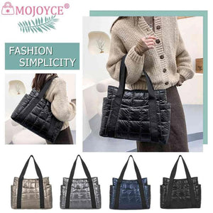 Vintage Solid Large Tote Handbags for Outdoor Shopping Travel