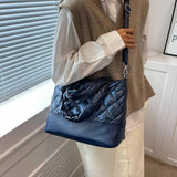 Quilted Cotton Large Capacity Shoulder Crossbody Bag