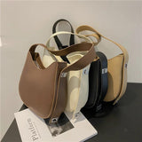 Women's PU Leather Crossbody Handbag Underarm Bag with Shoulder Strap