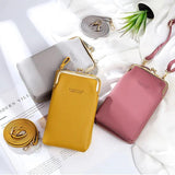 Women Mini Matte Leather Shoulder Messenger Bags Clutch Bolsas