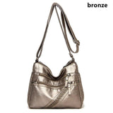 High Capacity Handbag Women 2021 Soft Pu Leather Shoulder Bags