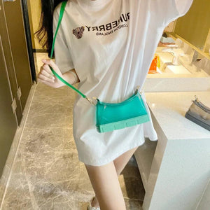 Clear PVC Jelly Mini Crossbody Shoulder Bag for Women