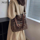 Quilted Crossbody Bag Nylon Winter Top-handle Waterproof Casual Warm