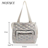 Quilted Ladies Crossbody Bag Nylon Waterproof Soft Warm Shoulder Bag