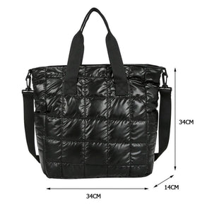 Women's Quilted Top-handle Bag Embroidered Crossbody Bag