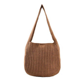 Knitting Shoulder Tote Bag for Women Large Capacity Handbags