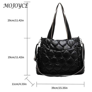 Large Nylon Crossbody Tote Messenger Bag