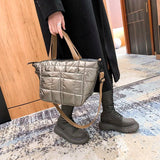 Space Cotton Nylon Shoulder Crossbody Bags for Women
