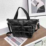 Space Cotton Nylon Shoulder Crossbody Bags for Women