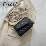 Vintage Thread Solid Ladies Shoulder Bag PU Leather Envelope Bags