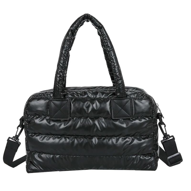 Quilted Cotton Padded Messenger Bag Women Large Capacity Shoulder Bag