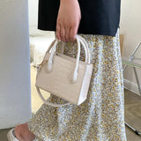 Crocodile Pattern PU Leather Crossbody Bags for Women Chain Shoulder Handbag