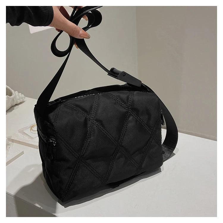 Women's Winter Shoulder Bag with Pendant