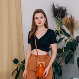Retro Phone Bag Leather Crossbody Lady Purse