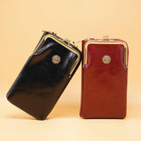 Retro Phone Bag Leather Crossbody Lady Purse