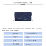 Women Crumpled Envelope Bag for Wedding Party Prom Ladies Handbag