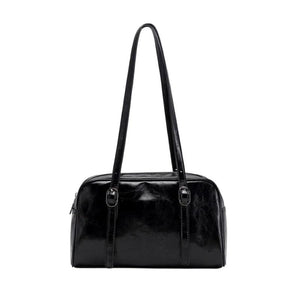 Green PU Leather Underarm Bag for Women All-matching Shoulder Bag