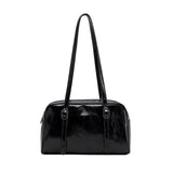 Green PU Leather Underarm Bag for Women All-matching Shoulder Bag
