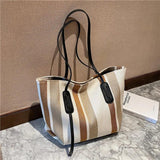 Canvas Women's Shoulder Bag Large Square Crossbody Bag
