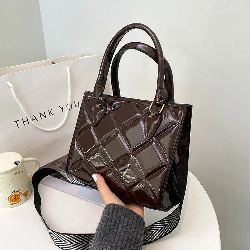 Vintage Small Tote Bag PU Leather Crossbody Sling Bags Short Handle
