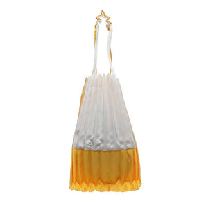 Pleated Canvas Tote Bag For Women Shopper Shoulder Underarm