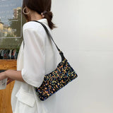 Sequin Shoulder Bag Saddle Bag Messenger Bag