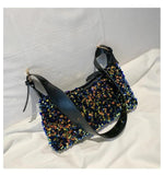 Sequin Shoulder Bag Saddle Bag Messenger Bag