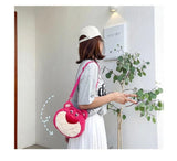 Disney Strawberry Bear Shoulder Bag - Large Capacity Mobile Phone Student Messen
