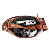 Retro Women Shoulder Bag Soft Leather Mother Messenger Bag Fashionable