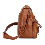 Retro Women Shoulder Bag Soft Leather Mother Messenger Bag Fashionable