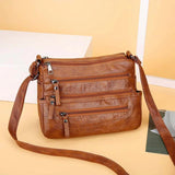 Retro Women Shoulder Bag Soft Leather Mother Messenger Bag Fashionable