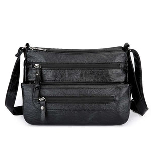 Retro Women Shoulder Bag Soft Leather Mother Messenger Bag Fashionable
