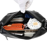 Women Pure Leather Messenger Purse Large Capacity Single Shoulder Bag