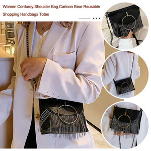 Leather Zipper Bag for Women Casual Messenger Shopping Travel Party