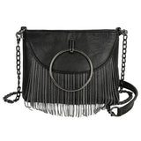 Leather Zipper Bag for Women Casual Messenger Shopping Travel Party