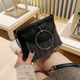 Leather Zipper Bag for Women Casual Messenger Shopping Travel Party