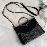 Leather Zipper Bag for Women Casual Messenger Shopping Travel Party