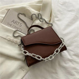 PU Leather Crossbody Bag Solid Shoulder Handbags Small Travel Handbags