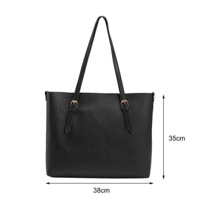 Women's PU Leather Shoulder Bag Casual Large Capacity Tote Handbags