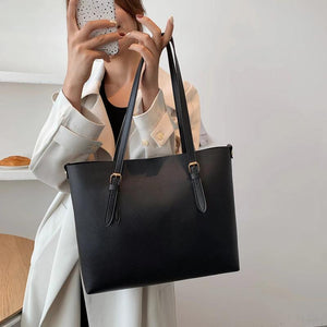 Women's PU Leather Shoulder Bag Casual Large Capacity Tote Handbags