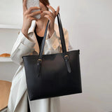 Women's PU Leather Shoulder Bag Casual Large Capacity Tote Handbags
