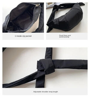 Nylon Messenger Bag Lightweight Student Shoulder Bag