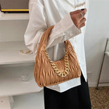Vintage PU Leather Shoulder Bag Thick Chain Handbags