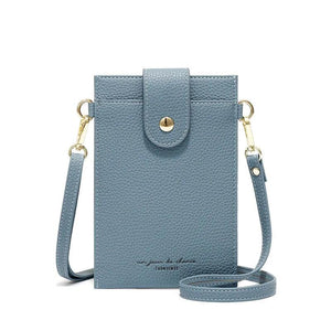 Women Soft Leather Wallets Crossbody Shoulder Strap Handbag