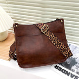 Leopard Print Shoulder Strap Tote Bags Female Rainbow Purses And Handbags