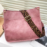 Leopard Print Shoulder Strap Tote Bags Female Rainbow Purses And Handbags