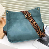 Leopard Print Shoulder Strap Tote Bags Female Rainbow Purses And Handbags