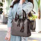 4 Pcs Large Capacity Women's Leather Tote Shoulder Bags